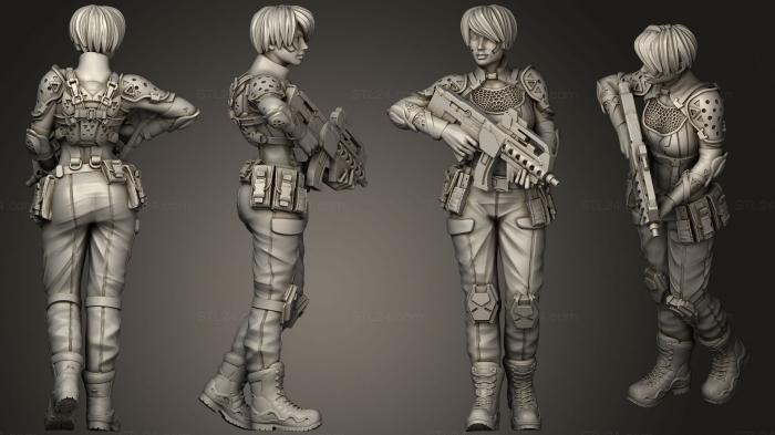 Military figurines (Daori, STKW_0791) 3D models for cnc
